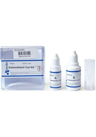 Chembio Karbondioksit Test Kiti 70 Test Titrimetrik 1 Ppm/Damla