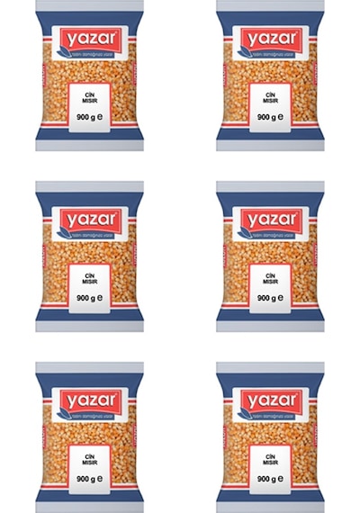 Yazar Patlatmalık Cin Mısır 6 x 900 G