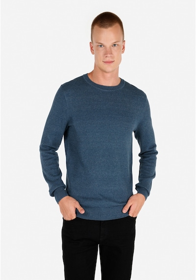 Colin's Colins Regular Fit Bisiklet Yaka Normal Kesim Mavi Erkek Kazak Cl1046786 İndigo