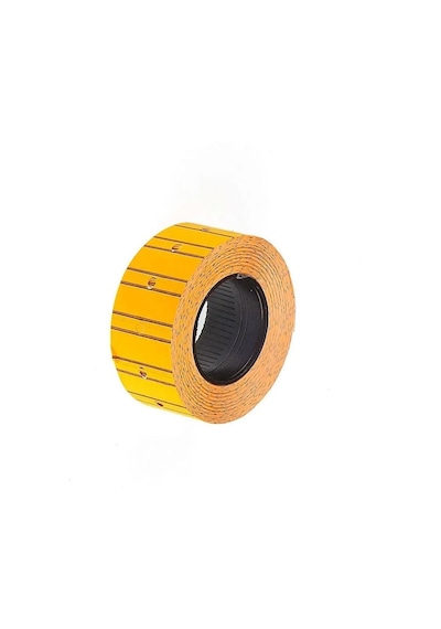 Motex Tanex Makine Etiketi Kraft Fiyatlandırma Numaralandırma Bant-12x21 Mm -800'lü -turuncu- 5 Adet 5 Rulo