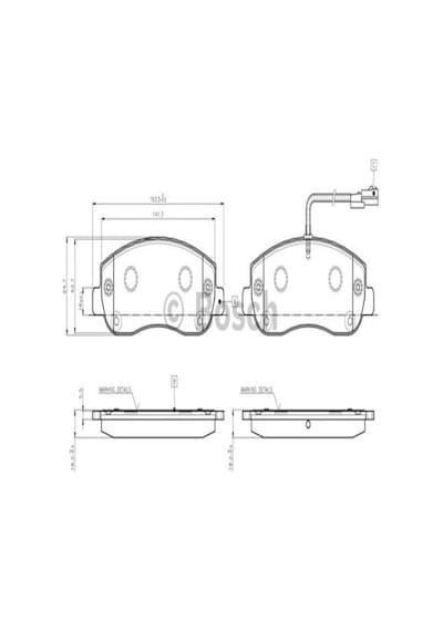 BOSCH 986494498 Fren Balatası Ön Master III 10- / Movano B 10- / Nv400 10-