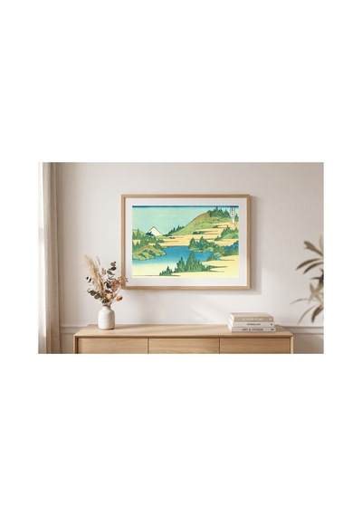 Hokusai Sagami Eyaletinde Hakone Gölü Çerçevesiz Poster 30x42 Cm A3 Tablo Japon Sanatı Duvar Dekoru