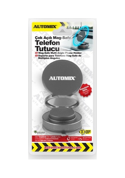 Automix Telefon Tutucu Magsafe Çok Açılı 44967 Siyah