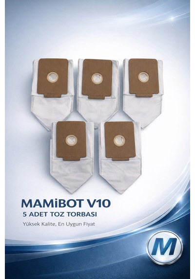 Mamibot V10 Şarjlı Süpürge 5 Li Hijyen Toz Torbası Seti