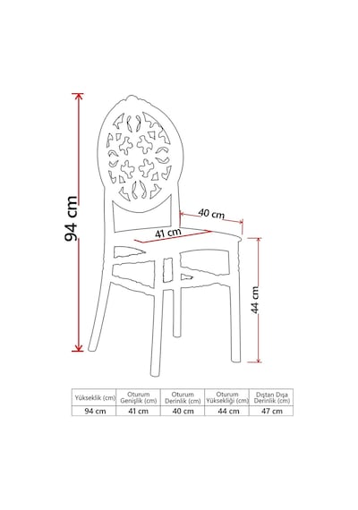 2 Adet Venüs Beyaz Pratik Sandalye / Balkon Bahçe Mutfak