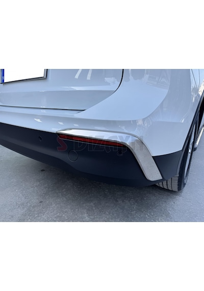 S-dizayn Vw Tiguan Krom Arka Tampon Difüzör Çıtası Oem Still 2 Prç. 2024 Üzeri A+ Kalite