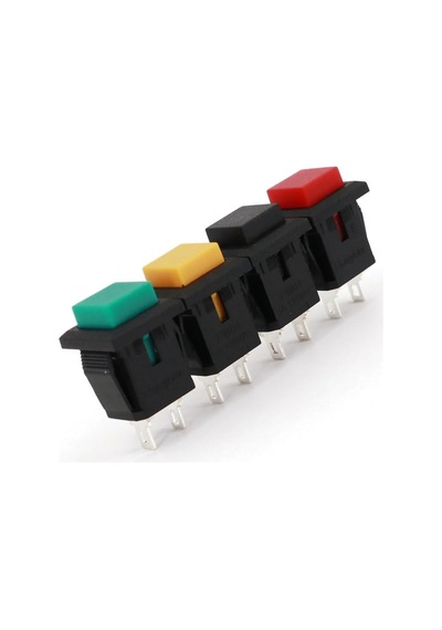 Ic-180k Plastik Buton Yaylı 2p Pbs15b Siyah