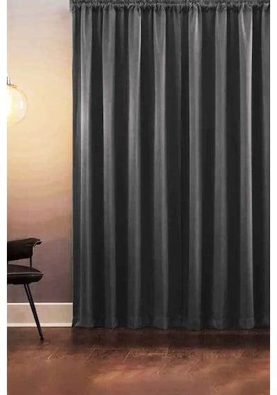Blackout Karartma Pilesiz Fon Perde Tek Kanat 140X250 Cm Antrasit