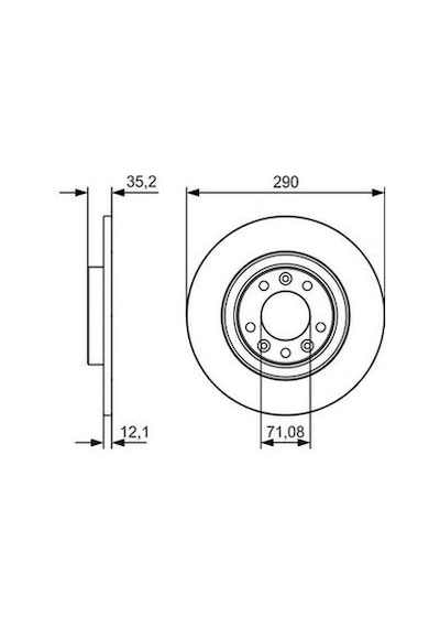 Opel Astra L 1.5d 2021-2025 Bosch Arka Disk 290mm 2 Adet