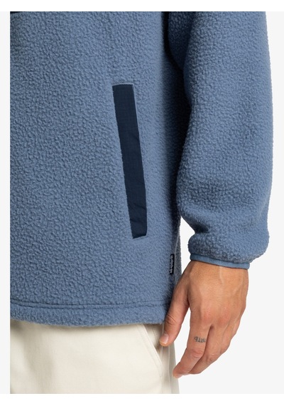 Quiksilver Quıksılver Clean Coast Fz China Blue - Solid Erkek Polar Ceket Eqypf03066-bnd0 Mavi