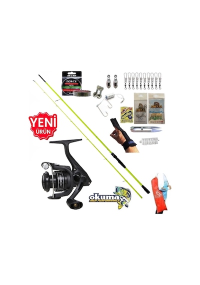 Okuma Revenger Rv-4000a 270cm 5-55gr Karbon High Tech Kıyı Spin Olta Takımı Seti