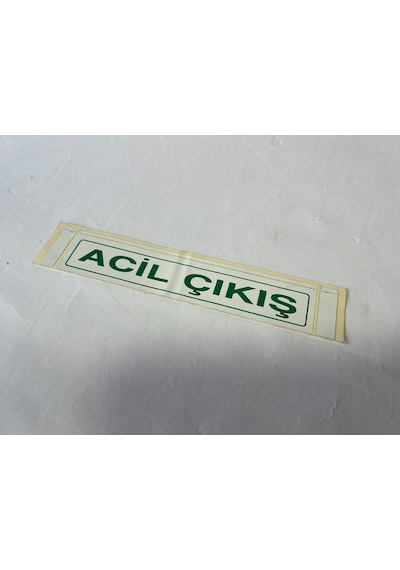 Acil Çıkış Yazısı - Servis Aracı - Okul Servisi Araç İçi Cam İçin Acil Çıkış Yazısı Miktar / 1 Adet
