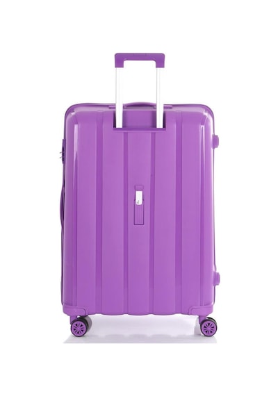 Mçs 3lü Set Kırılmaz Silikon Seyahat Valizi Bavulu V305 Mor
