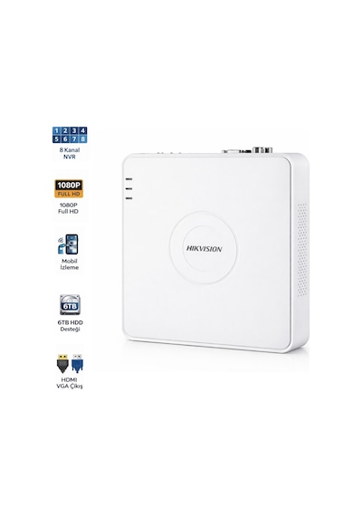 Ds-7108nı-q1 8 Kanal Nvr Güvenlik Kamera Kayıt Cihazı