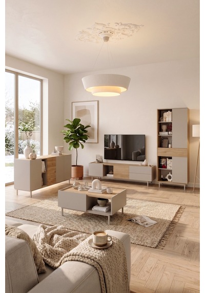 Yurudesign Sedra Tv Ünitesi Orta Sehpa Konsol Kitaplık 4'lü Set Ahşap Ayaklı Sepet-kumsal Sd11-cs Yurudesign Sedra Tv Ünitesi Orta Sehpa Konsol Kitaplık 4'lü Set Ahşap Ayaklı Sepet-kumsal Sd11-cs