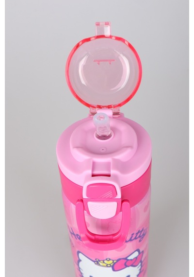 X Dekomus Lisanslı Hello Kitty Love Shine Collection 600 Ml Çift Fonksiyon Kapaklı Çelik Matara Altın