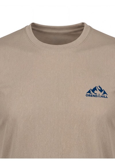Orendahill Erkek Spor Tişört Hızlı Kuruyan Esnek Regular Fit Basic Gym Activewear Bej