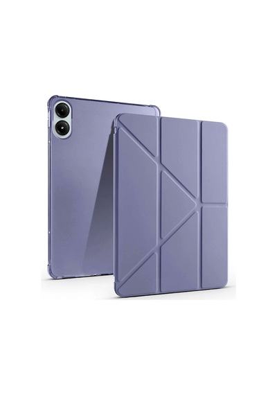 Xiaomi Redmi Pad Pro Kılıf Zore Tri Folding Kalem Bölmeli Standlı Kılıf Klasik