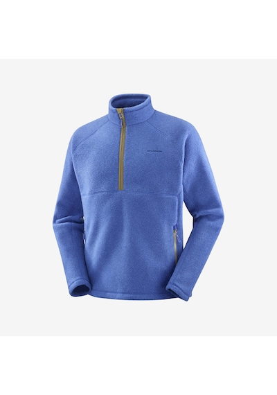 Salomon Chroma Erkek Yarım Fermuar Polar Surf The Web Lc2283900 Mavi