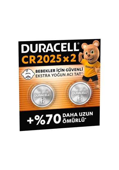 Cr 2025 Lityum Düğme Pil 2 Li Paket 3v Cr2025