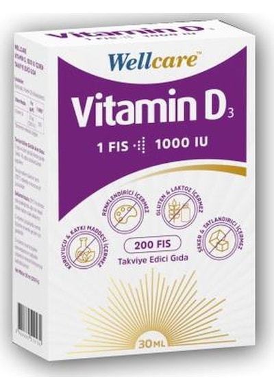Wellcare Vitamin D3-1000 Iu 30 Ml Sprey