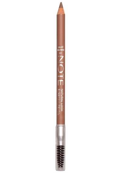 Natural Eyebrow Pencil Waterproof Çift Taraflı Suya Dayanıklı Kaş Kalemi 02 Light Brown - Açık Kahve