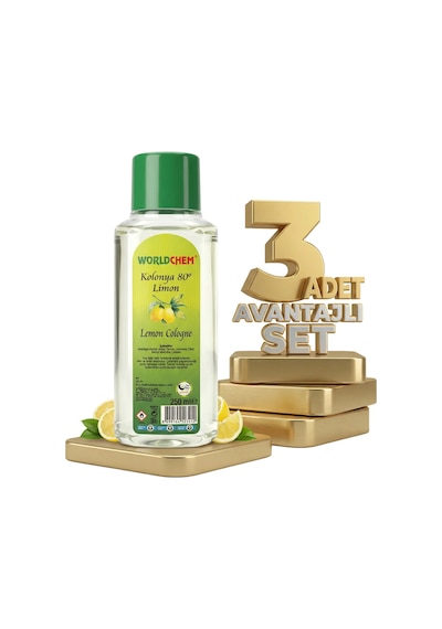 Worldchem Limon Kolonyası 3x250 Ml