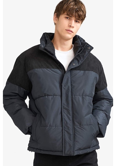 Defacto Oversize Geniş Kalıp Dik Yaka Kadife Detaylı Peluş Astarlı Mont E9976ax25wnar235 Antrasit-ar235 Defacto Oversize Geniş Kalıp Dik Yaka Kadife Detaylı Peluş Astarlı Mont E9976ax25wnar235 Antrasit-ar235