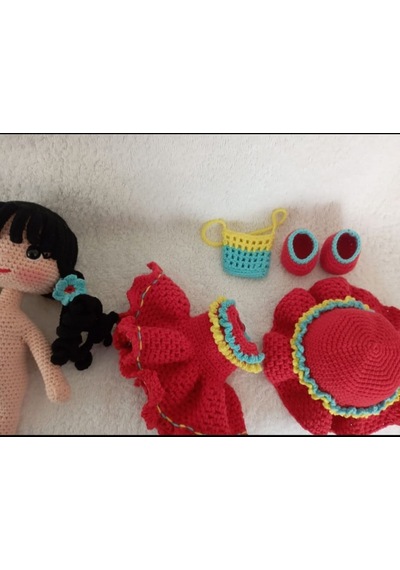 Amigurumi Duru Bebek Çok Renkli