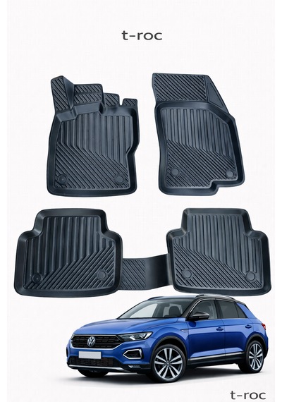 Volkswagen T-roc İle Uyumlu 3d Oto Paspas Premium