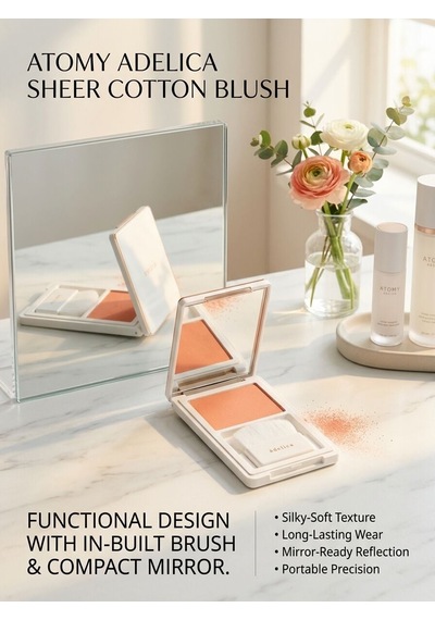 Atomy-adelica Sheer Cotton Allık - Doğal Mat Işıltılı Peach -