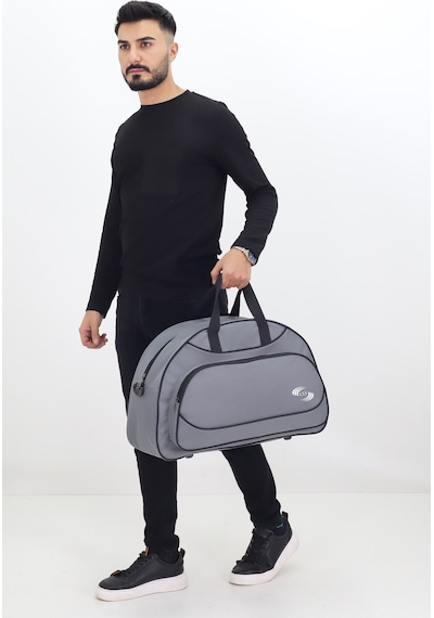 Probag Gri Spor Ve Seyahat Çantası Ayakkabı Bölmeli, Su Geçirmez, Omuz Askılı Antrenman Çantası Gri