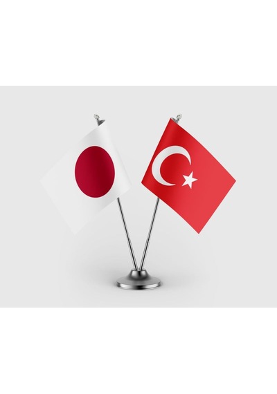 Aponya Bayrağı Ve Türk Bayrağı İkili Saten Masa Bayrağı Takımı Diğer