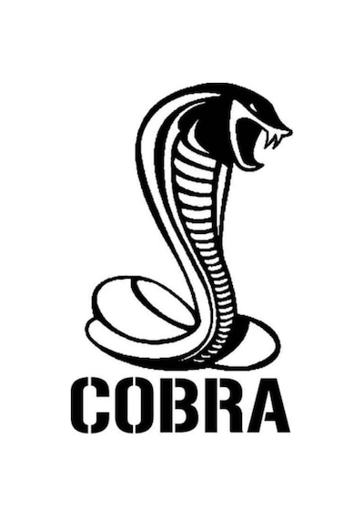 Cobra Oto Motor Laptop Duvar Folyo Sticker 25 X 37 Cm