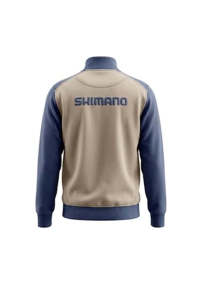 Shimano Wear Beige/ındigo Zipper Polar Sweatshirt Bej-lacivert