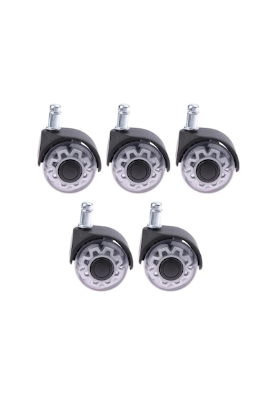 Titanyum Gri Premium Ofis Koltuğu Tekeri, 5 Adet Set, 50 Mm Çapında, Pim Çapı 11mm,sessiz Hareket Ofis Sandalyesi Tekerlekleri Siyah Titanyum Gri Premium Ofis Koltuğu Tekeri, 5 Adet Set, 50 Mm Çapında, Pim Çapı 11mm,sessiz Hareket Ofis Sandalyesi Tekerlekleri Siyah