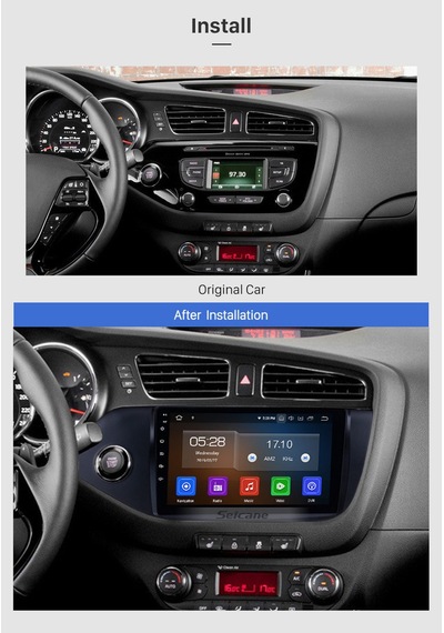 Kıa Ceed 2013-2017 Multimedya Navigasyon Usb Kamera Carplayer 4 Ram
