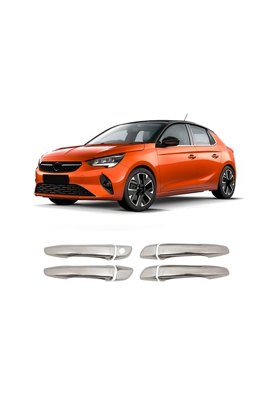 Opel Corsa F Uyumlu 2020 Ve Üzeri Krom Kapı Kolu 4 Kapı Paslanmaz Çelik