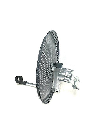 Antenci 40cm Delikli Mini Karavan Çanak Anteni - Antrasit