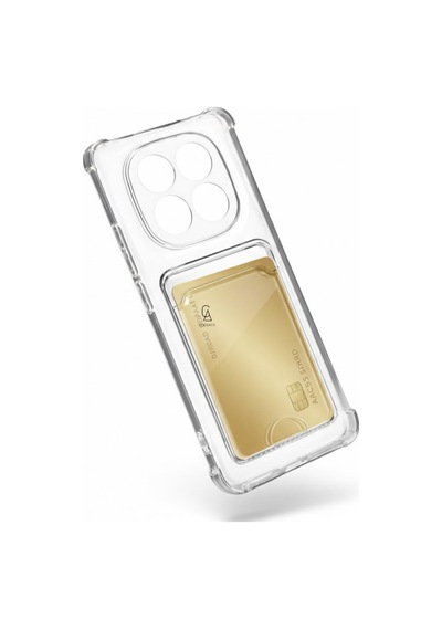 Xiaomi Redmi Note 15 Pro 5g Uyumlu Kılıf Kartlık Bölmeli Arkası Şeffaf Soft Dayanıklı Kılıf Kapak