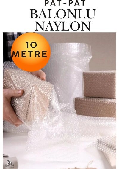 Kalın Balonlu Naylon Patpat Rulo 100cm X 10 Mt Çift Katlı Pıtpıt Ambalaj Paketleme Malzemeleri Ev Taşıma Eşya Koruma Kargo Ambalajı Kırılacak Eşya Paketleme Naylonu Havalı Koruyucu Rulo Naylon
