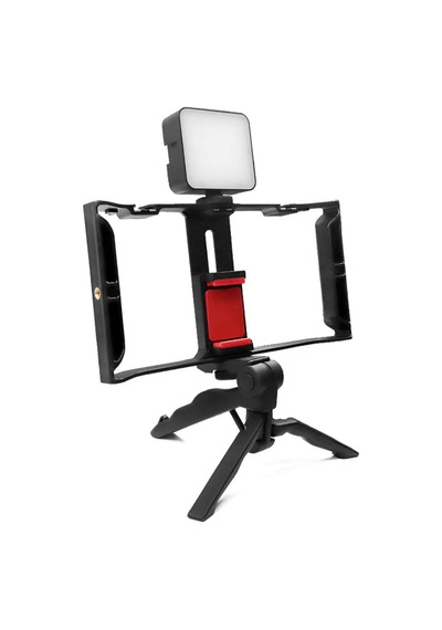 Ax-pc3 Telefon Cage Rig Çoklu Hot Shoe Ve 1/4 Vida Bağlantılı Vlog, Video Ve Canlı Yayın Telefon Kafesi