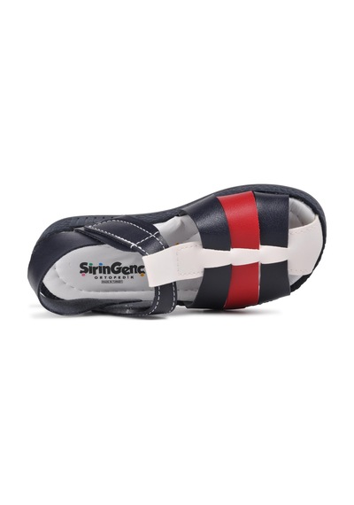 Şiringenç 210111 Lacivert-beyaz-kırmızı Comfort Erkek Çocuk Sandalet 001