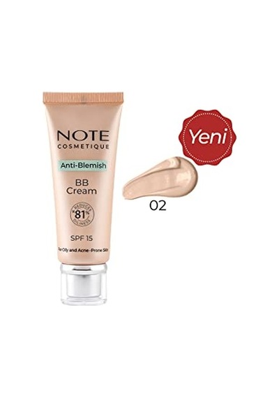 Cosmetics Anti-blemish Bb Cream 02 Light Cream Spf 15 Akneye Yatkın Ciltler Bb Krem Genel