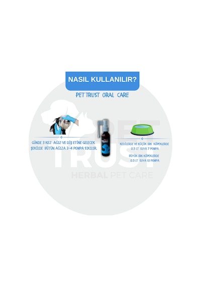Pettrust Herbal Pet Care Kedi Köpekler İçin Organik Ağız Bakım 40 ML