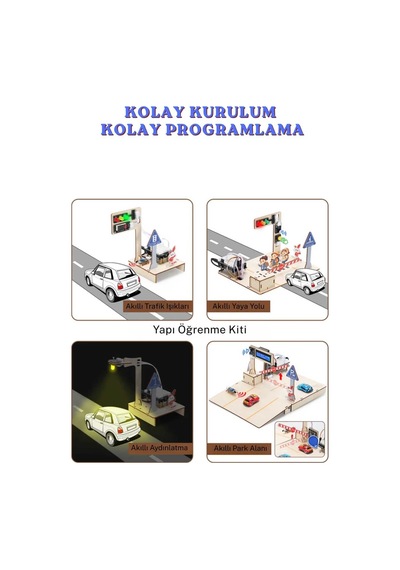 Akıllı Şehir Iot Eğitim Kiti Arduino Esp32 Esp8266 Robotik Kodlama Ve Stem Programlama Seti
