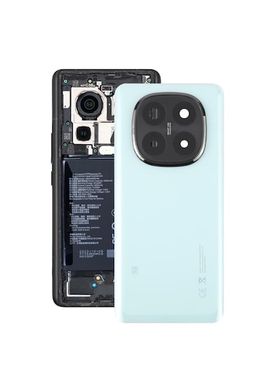 Xiaomi Redmi Note 14 Pro Plus Yeşil Kamera Camlı Arka Cam Batarya Pil Kapağı Telefon Arka Kapak 43337857
