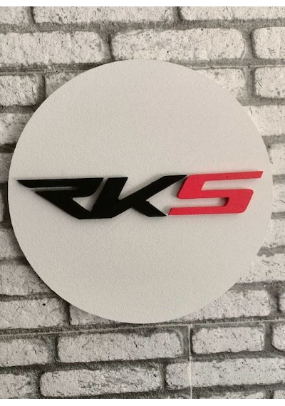 Rks Logo 50x50 Rks Motor Logosu Rks Marka Logosu 3d Rks Logo Strafor Logo 50 x 50