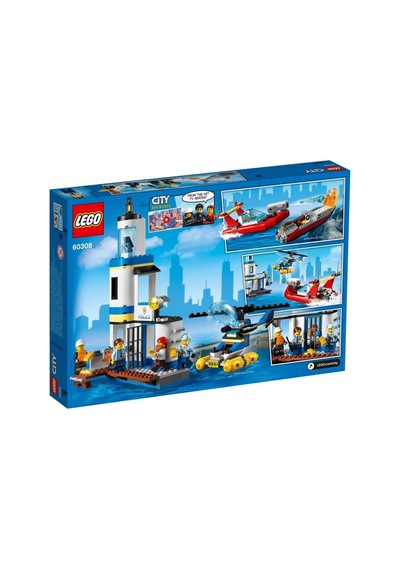 LEGO City 60308 Seaside Police And Fire Mission 297 Parça