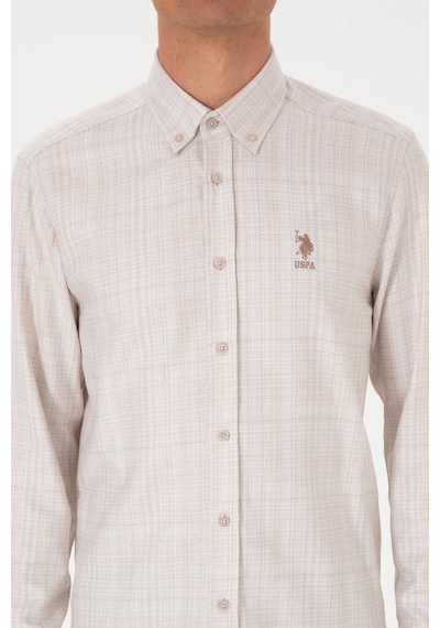 U.s. Polo Assn. Erkek Gömlek Desenli 50316640-vr256 İnci U.s. Polo Assn. Erkek Gömlek Desenli 50316640-vr256 İnci